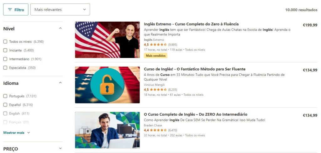 udemy cursos de ingles