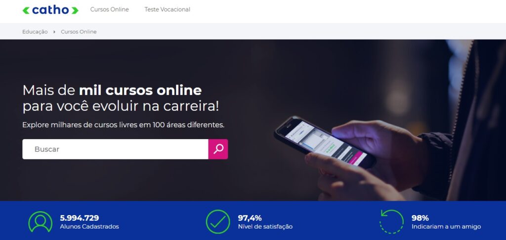 cursos de idioma pela catho