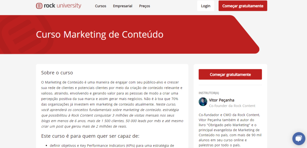 rock university cursos online
