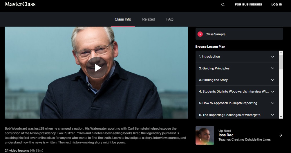 curso online de jornalismo masterclass