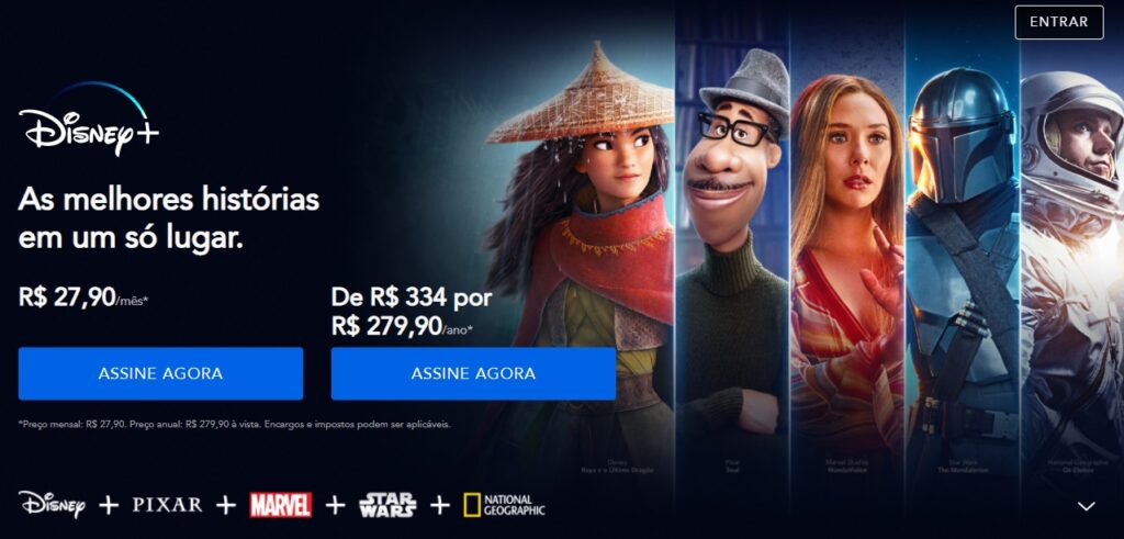 Disney plus melhores plataformas de streaming