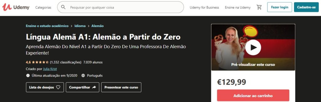 alemão a1 udemy