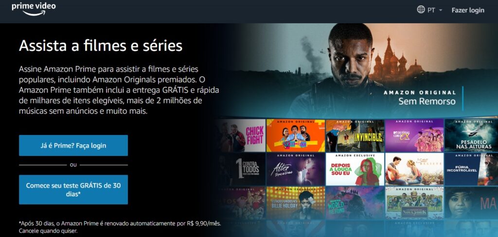 amazon prime video maior plataforma de streaming