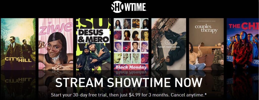 como assistir showtime no brasil online