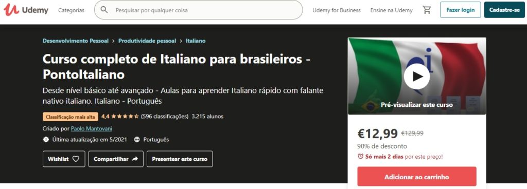 curso completo de italiano
