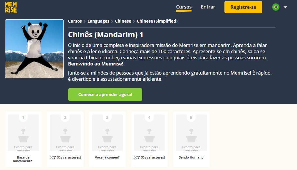 curso de mandarim memrise