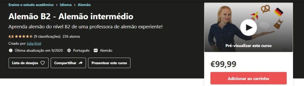 curso online de alemão com certificado