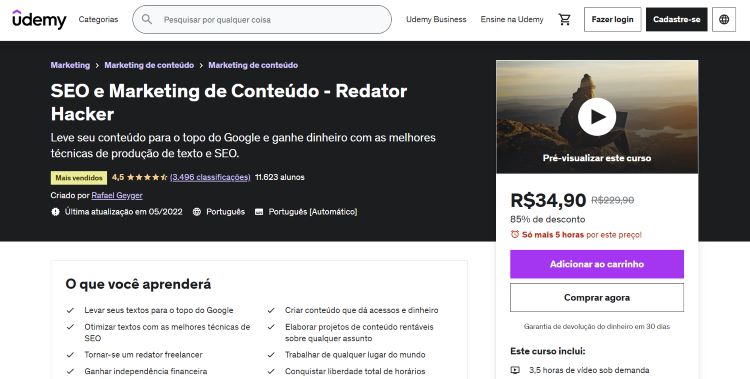 11 Melhores Cursos Online de SEO (Grátis e Pagos)