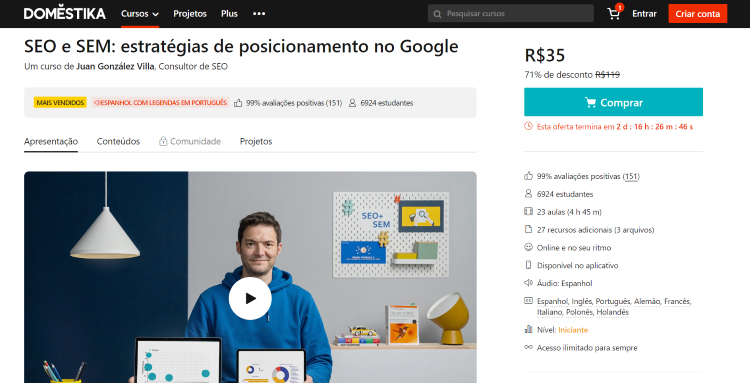 11 Melhores Cursos Online de SEO (Grátis e Pagos)