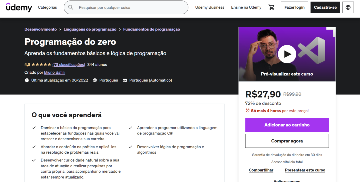 Os 10 melhores cursos de programação online grátis e pagos